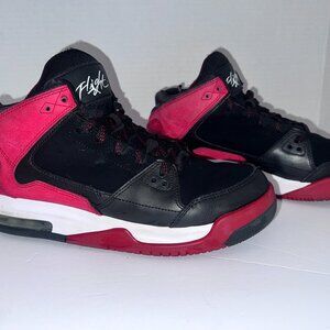 Nike Jordan Flight 45 Youth 6.5Y Black Red  Retro Sneakers